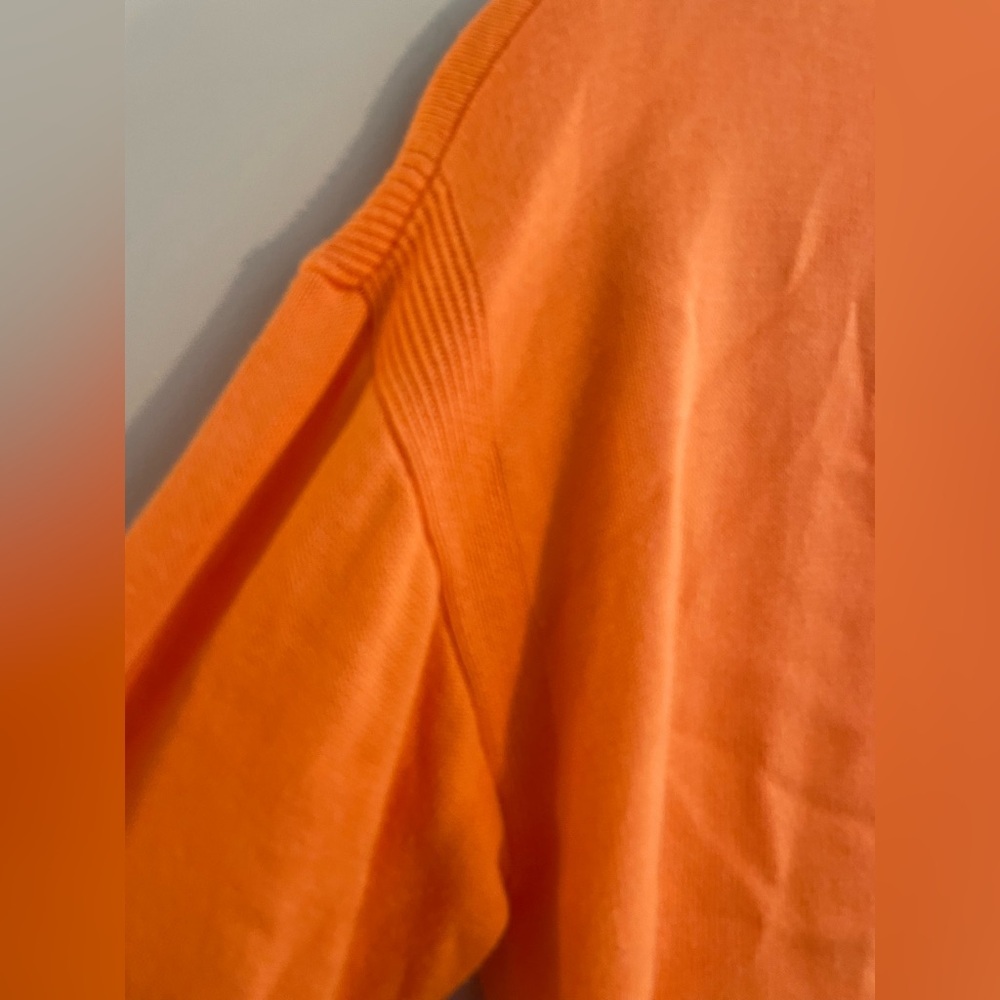 Talbots Petite Orange And Pink Colorblock Cardiga… - image 4